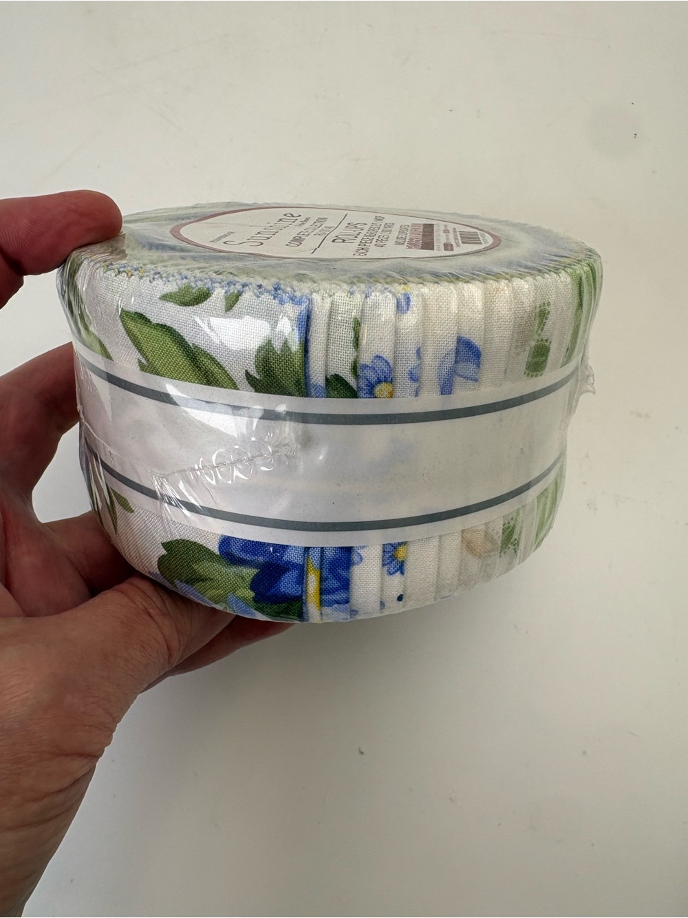 NOS Sunshine Roll-Ups RU-1017-40 - Multi Blue and Yellow Floral Fabric - Picture 3 of 7